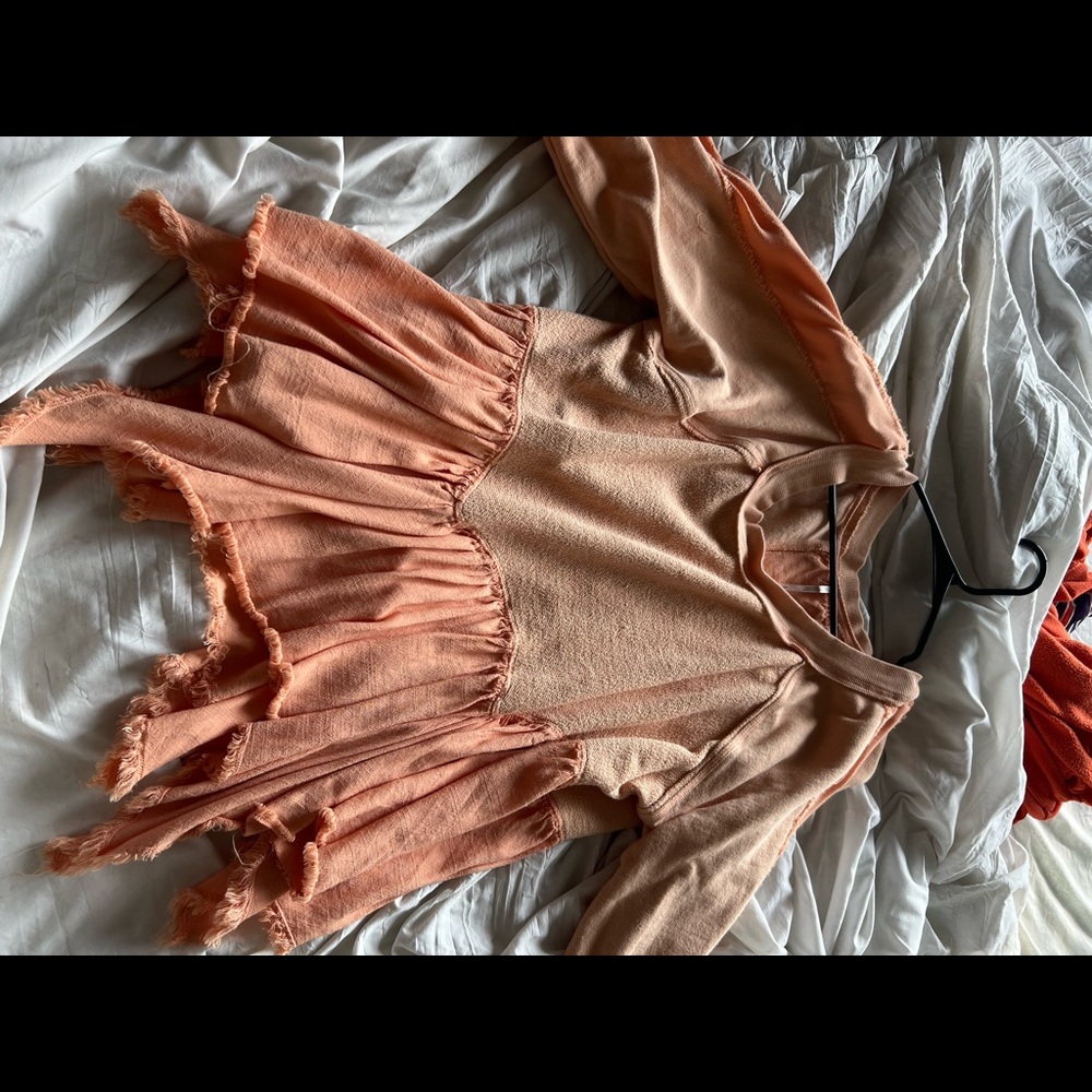 Free People orange pullover